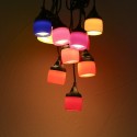 12pcs Shatterproof Light Bulbs LEDs String Light with Colorful Silicone Lampshade