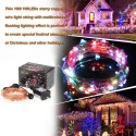 Tomshine 10M/33FT 100LEDs Starry Copper Wire String Extra Thin Bendable Flexible Multicolored Flashing Light Strip Christmas Hol