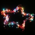 Tomshine 10M/33FT 100LEDs Starry Copper Wire String Extra Thin Bendable Flexible Multicolored Flashing Light Strip Christmas Hol