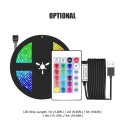 LED Strip Lights 3.28ft. RGB Waterproof Tape Lights with IR Remote Control 16 Colors 4 Modes 5050 Color Changing LED Lights for 