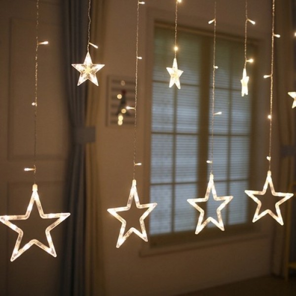 Led String Lights Home Bedroom Window Curtain Christmas Party Wedding Festival Decorative String Lamp