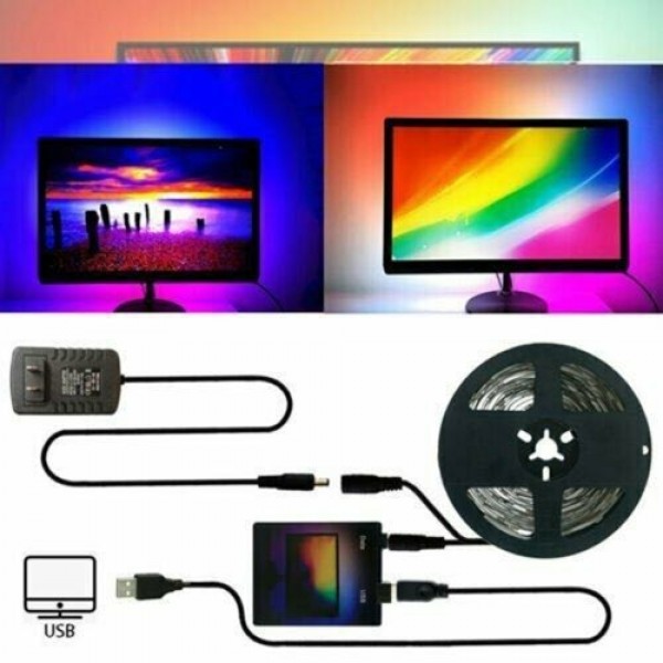 5M Computer Display Screen Synchronization Background Light Automatically Changes Color String Light