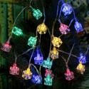 2.1M 20 LED Multi Color Ice Block Lamp Fairy String Light for Party Wedding Christmas Home Room Outdoor Decoration