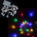 2.1M 20 LED Multi Color Ice Block Lamp Fairy String Light for Party Wedding Christmas Home Room Outdoor Decoration