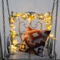 2.2M 25 Lamp Beads Artificial Flowers Vine String Light Constant Bright Warm White Room Decoration