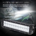 Tomshine 72W 24 LEDs 5040LM DC10-30V Off-road Light Bar IP65 Water-resistant Spot Beam for Jeep SUV Car Truck Tractor Boat Bus D