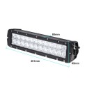 Tomshine 72W 24 LEDs 5040LM DC10-30V Off-road Light Bar IP65 Water-resistant Spot Beam for Jeep SUV Car Truck Tractor Boat Bus D