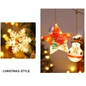 Christmas Pendant Lights Hanging Decorations Luminous Lamp Xmas Decorative Lights for Christmas Tree Decor Home Garden Lawn Pati