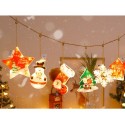 Christmas Pendant Lights Hanging Decorations Luminous Lamp Xmas Decorative Lights for Christmas Tree Decor Home Garden Lawn Pati