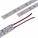 12V Under Cabinet Strip Lights Car LED Interior Strip Light Rigid Hard Bars Tube Transparent Cover, 20cm, 1PC