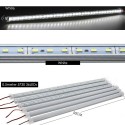 12V Under Cabinet Strip Lights Car LED Interior Strip Light Rigid Hard Bars Tube Transparent Cover, 20cm, 1PC