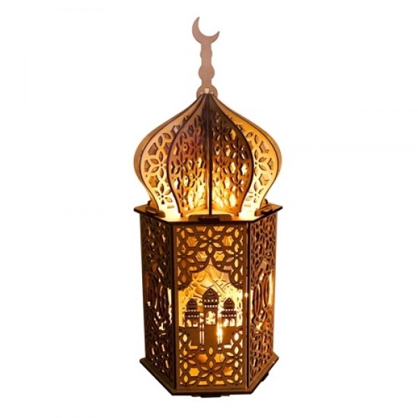 Stereo Palace lamp LED Eid Mubarak Decorative String Lights Ramadan Kareem Decoration Accessories Muslim Islam Party Supplie Vin