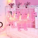 1.5M 10 Lights Pink Flamingo String Light Constant Bright Daily Holiday Party Decorative Fairy Light