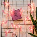 1.5M 10 Lights Pink Flamingo String Light Constant Bright Daily Holiday Party Decorative Fairy Light