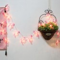 1.5M 10 Lights Pink Flamingo String Light Constant Bright Daily Holiday Party Decorative Fairy Light