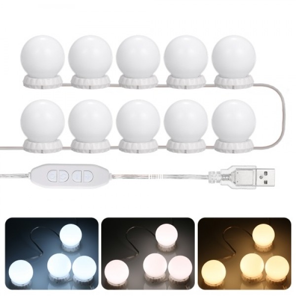 Vanity LEDs Mirror Lights Kit with 10 Bulbs