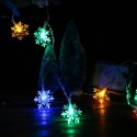 0.6W 1.5M 10 LEDs Snowflake String Light