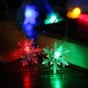 0.6W 1.5M 10 LEDs Snowflake String Light