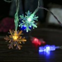 0.6W 1.5M 10 LEDs Snowflake String Light