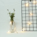 1.5 Meters 10 LEDs Moon &amp; Stars Fairy String Light 2 * AA B-attery Powered Cell Opertaed Flexible Bendable Foldable Design W