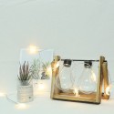 1.5 Meters 10 LEDs Moon &amp; Stars Fairy String Light 2 * AA B-attery Powered Cell Opertaed Flexible Bendable Foldable Design W