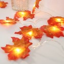 4.92ft 10LEDs Christmas Fairy String Lights Halloween Maple Leaf Shaped Decorative Hanging Lights