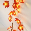 4.92ft 10LEDs Christmas Fairy String Lights Halloween Maple Leaf Shaped Decorative Hanging Lights