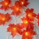 4.92ft 10LEDs Christmas Fairy String Lights Halloween Maple Leaf Shaped Decorative Hanging Lights