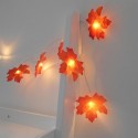 4.92ft 10LEDs Christmas Fairy String Lights Halloween Maple Leaf Shaped Decorative Hanging Lights