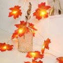 4.92ft 10LEDs Christmas Fairy String Lights Halloween Maple Leaf Shaped Decorative Hanging Lights