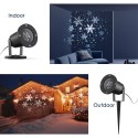 LED Christmas Projection Light Snowflake Pattern Metal Shell IP65 Waterproof