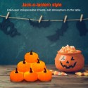 12pcs YK5013 Flameless LED Pumpkin Lantern Candle Light