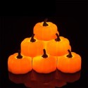 12pcs YK5013 Flameless LED Pumpkin Lantern Candle Light