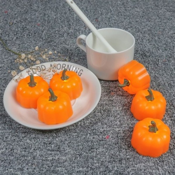 12pcs YK5013 Flameless LED Pumpkin Lantern Candle Light