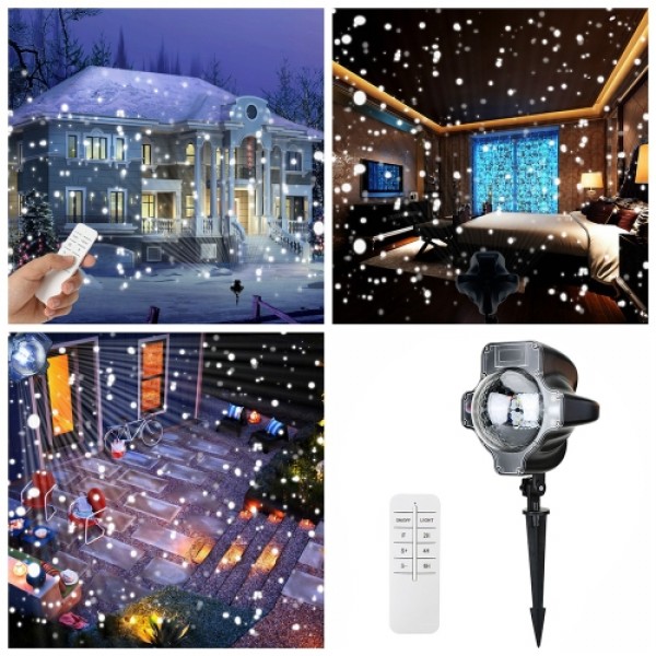 Tomshine IP44 Water-resistance LED Snowflake Projector Timing Light