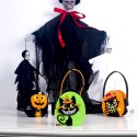 Hot Halloween Candy Bag Candy Fabric Felt Storage Basket Pumpkin Cat Gift Basket Kids Trick or Treat Handbag Decor Prop