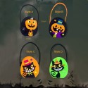 Hot Halloween Candy Bag Candy Fabric Felt Storage Basket Pumpkin Cat Gift Basket Kids Trick or Treat Handbag Decor Prop