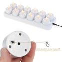 12 pcs Rechargeable LED Flameless Tealight Candles Lights