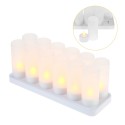 12 pcs Rechargeable LED Flameless Tealight Candles Lights