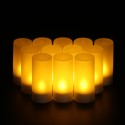 12 pcs Rechargeable LED Flameless Tealight Candles Lights