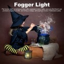 Mist Maker with Pot,12 LED Fogger Water Fountain Pond Fog Machine Atomizer Air Humidifier