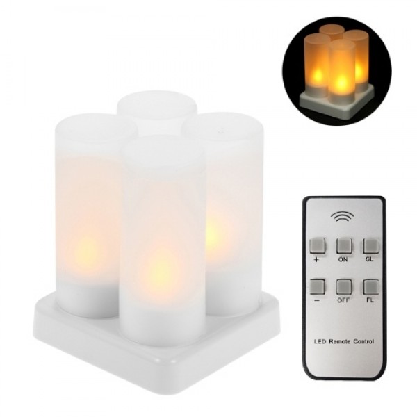 4 PCS Rechargeable Flameless Candles