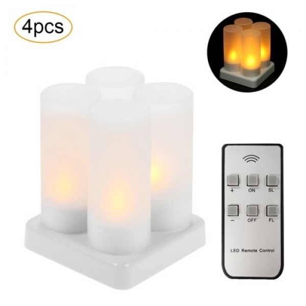 4 PCS Rechargeable Flameless Candles