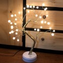 2 Impetus Offer Mode Energy Saving Home Decoration 36 Pearl Bulbs Emulational Tree-Shaped Bonsai Light With Warm White Color