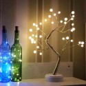 2 Impetus Offer Mode Energy Saving Home Decoration 36 Pearl Bulbs Emulational Tree-Shaped Bonsai Light With Warm White Color