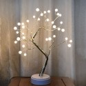 2 Impetus Offer Mode Energy Saving Home Decoration 36 Pearl Bulbs Emulational Tree-Shaped Bonsai Light With Warm White Color