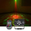 Disco Light Portable 8 Lens LED Stage Projector Sound Activated DJ Disco Lights