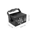 Disco Light Portable 8 Lens LED Stage Projector Sound Activated DJ Disco Lights