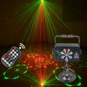 Disco Light Portable 8 Lens LED Stage Projector Sound Activated DJ Disco Lights