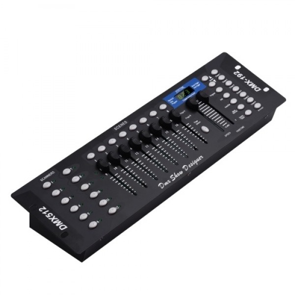 DMX512 Light Controller Console Panel 192CH Programming Function Sound Activated with LED Screen Antenna